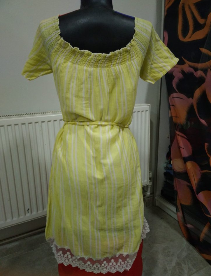 HAPPY COOL Sarı Bohem Renkli Uzun Elbise - Görsel 4