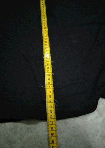 Drapeli Siyah V Yaka Uzun Kadın Tunik - Görsel 9