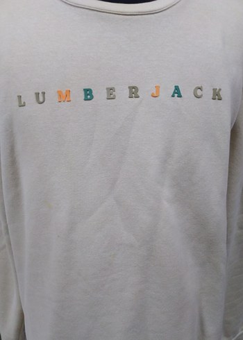 LUMBERJACK Beyaz Erkek Baskılı Sweatshirt - Görsel 5