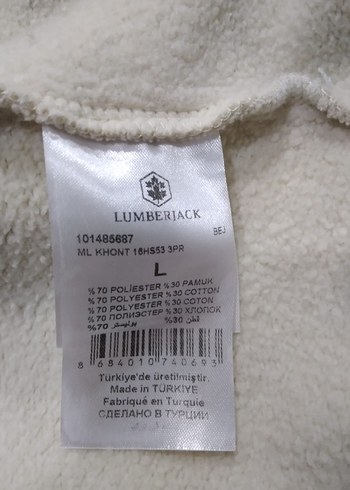 LUMBERJACK Beyaz Erkek Baskılı Sweatshirt - Görsel 7