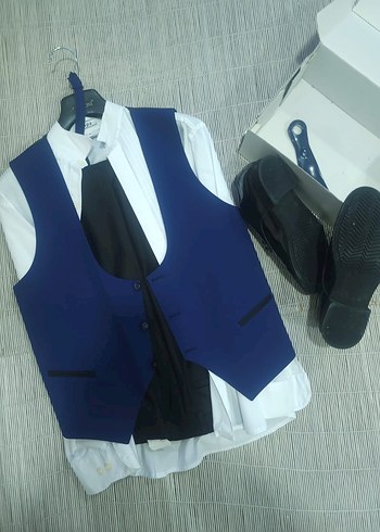 PAPŞİN MEZUNİYET SMOKİN TAKIM ELBİSE ve RUGAN AYAKKABI TAMAMI - Görsel 2