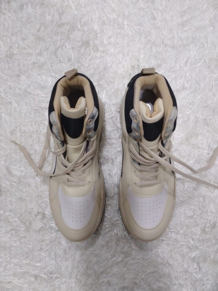 ELLE SIFIR Beyaz Bağcıklı Kadın Spor Ayakkabı - Görsel 3