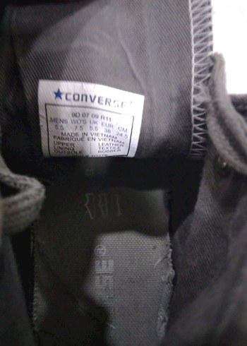 CONVERSE Gri Bağcıklı Kadın Sneakers - Görsel 6