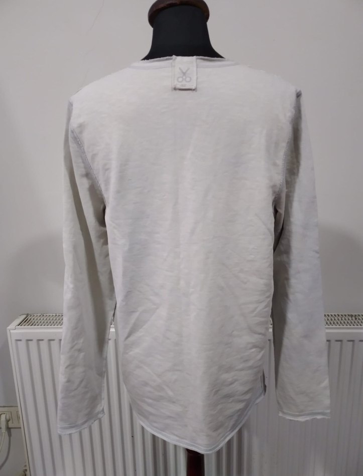 Gri Erkek Uzun Kollu Baskılı Sweatshirt - Görsel 4