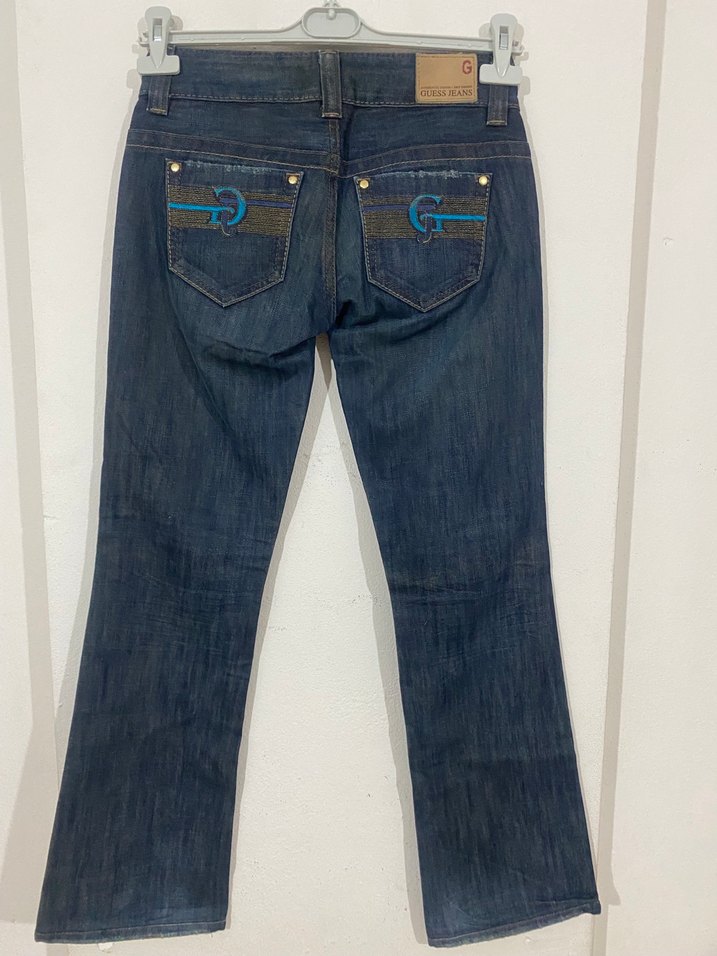 Guess Koyu Mavi Denim Jean — görsel 7/9