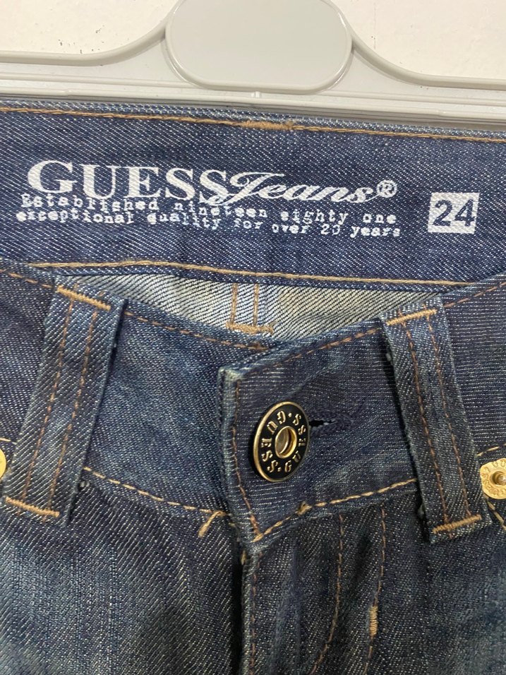 Guess Koyu Mavi Denim Jean — görsel 4/9