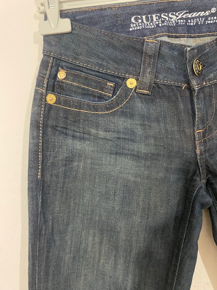 Guess Koyu Mavi Denim Jean — görsel 5/9