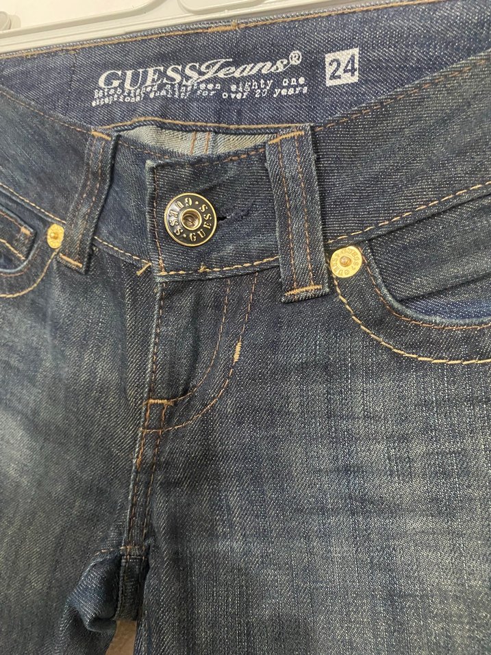 Guess Koyu Mavi Denim Jean — görsel 3/9