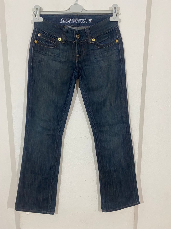 Guess Koyu Mavi Denim Jean — görsel 2/9
