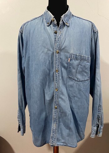 Levis Acik Mavi Denim Gomlek