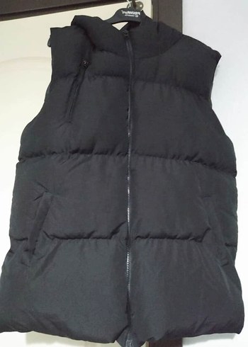 Siyah Fermuarlı Kadın Şişme Yelek - Görsel 2