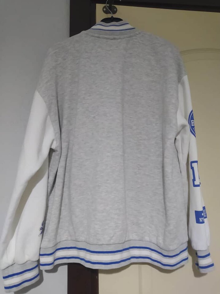 Erkek Gri Düğmeli Rahat Kesim Ceket - Görsel 2