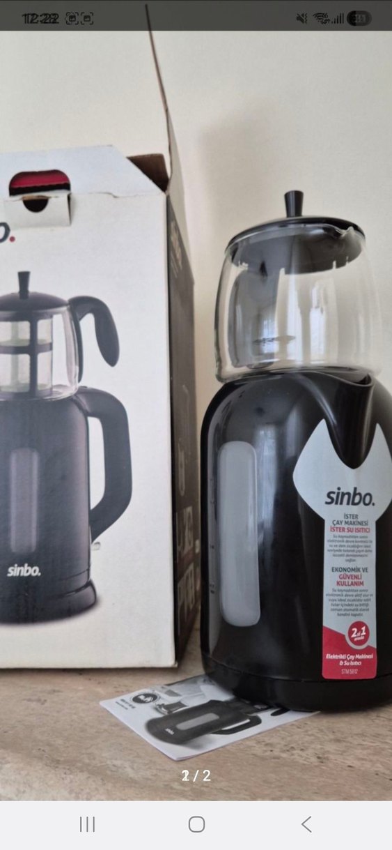 Sinbo Siyah Çay Makinesi - Görsel 2