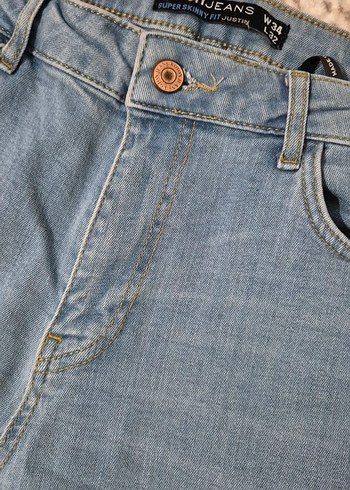 erkek Mavi Denim Regular Fit  Jean - Görsel 2