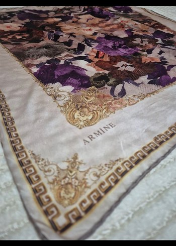 Mor Parıltılı Armine İpek Eşarp - Görsel 4