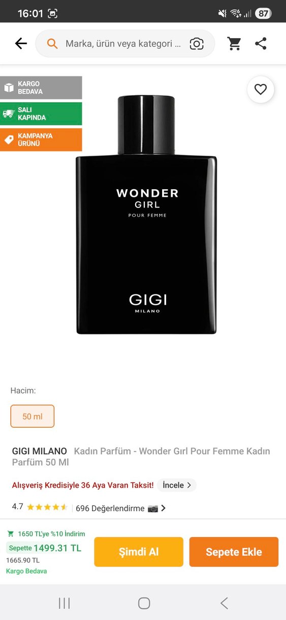 Gigi Milano Wonder Girl Kadın Parfümü Siyah - Görsel 3