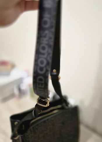 Kadın Siyah BENETTON Omuz Çantası - Görsel 5