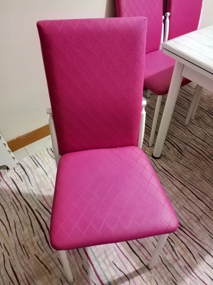 Pembe Baskılı yemek masas - Görsel 4