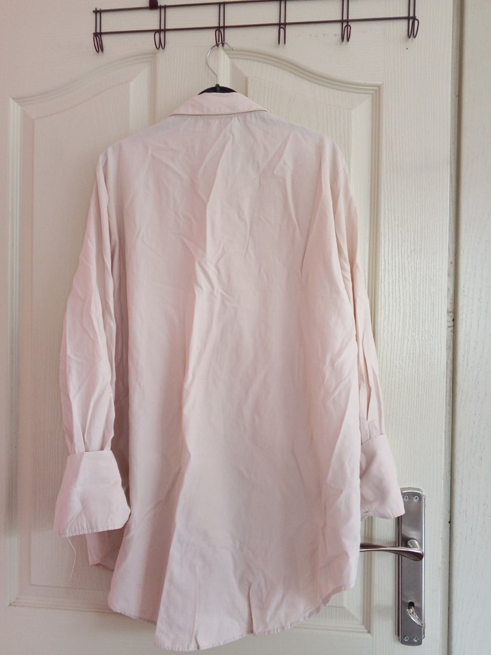 Bej Kadın Keten Gömlek - Görsel 3