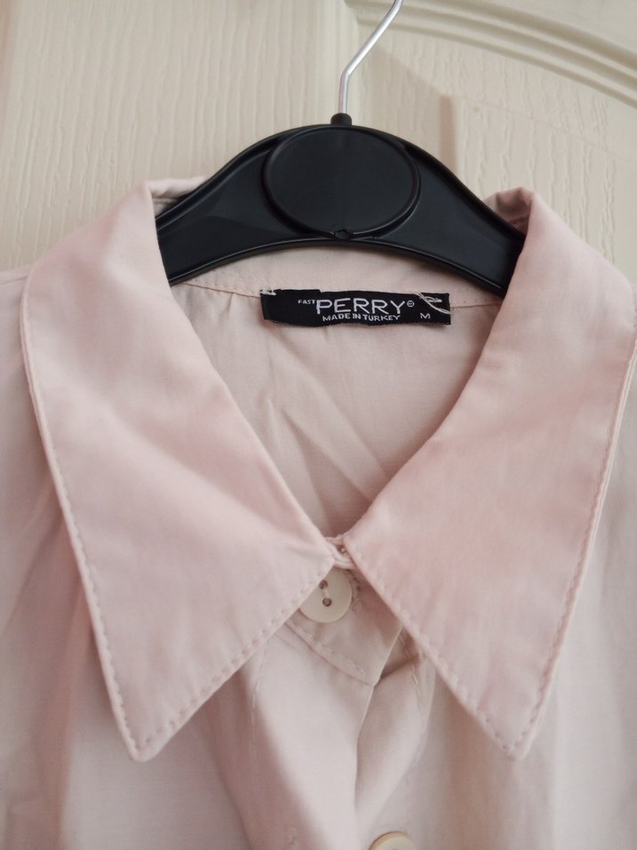 Bej Kadın Keten Gömlek - Görsel 2