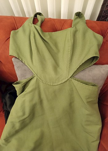 Haki Renkli, Midi Uzunlukta Emzirme Korsesi - Görsel 2