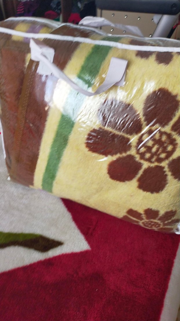 Pastel Renkli Kahverengi Çiçek Desenli Battaniye - Görsel 5