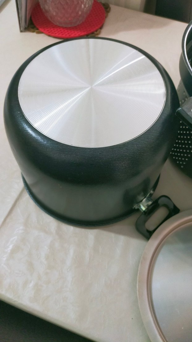 Delikli Siyah Tencere ve Kapak Seti - Görsel 4