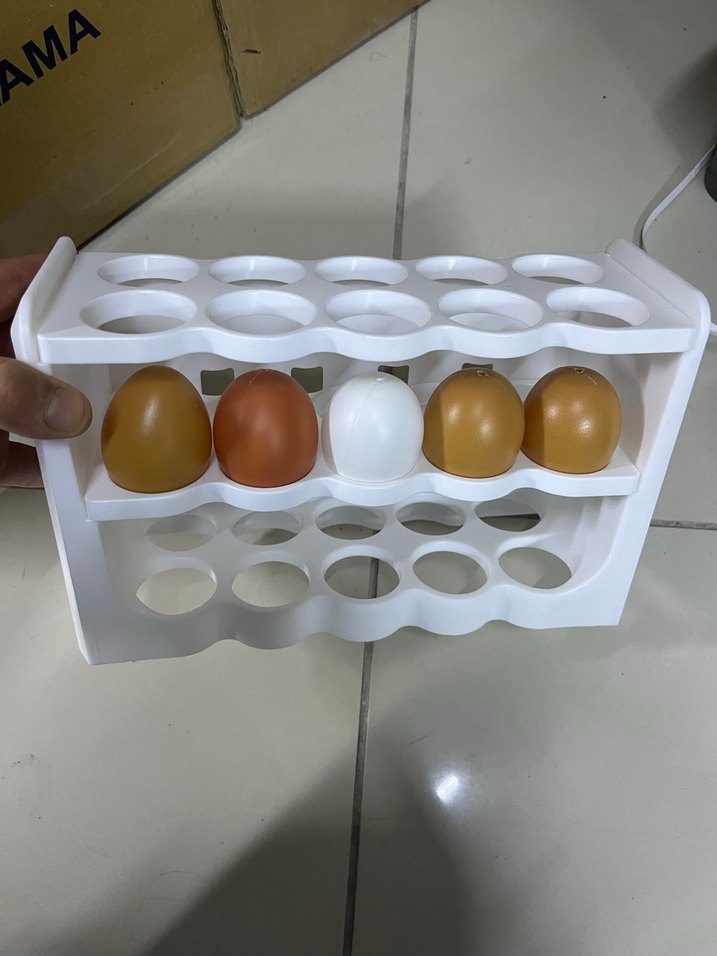 Beyaz Plastik Yumurta Rafı - Görsel 2