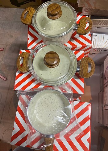 Tencere seti 3 lü takım - Görsel 2