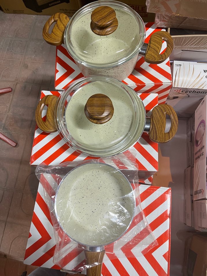 Tencere seti 3 lü takım - Görsel 2