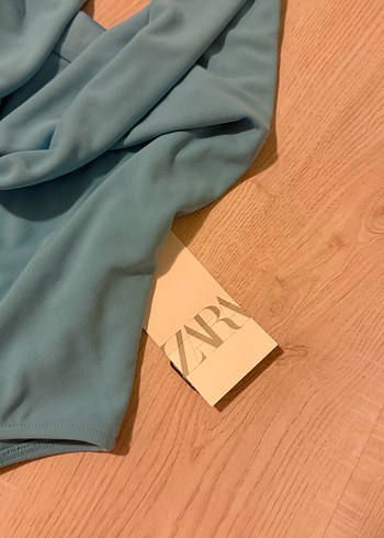 Turkuaz İnce Askılı Kadın Mayo - Görsel 2