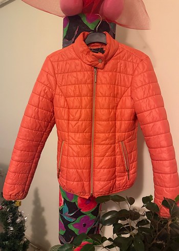 Turuncu Kadın Günlük Mont - Görsel 2