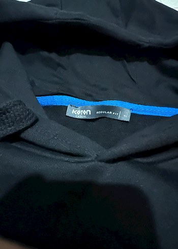 Koton Kapüşonlu Siyah Erkek Sweatshirt - Görsel 2