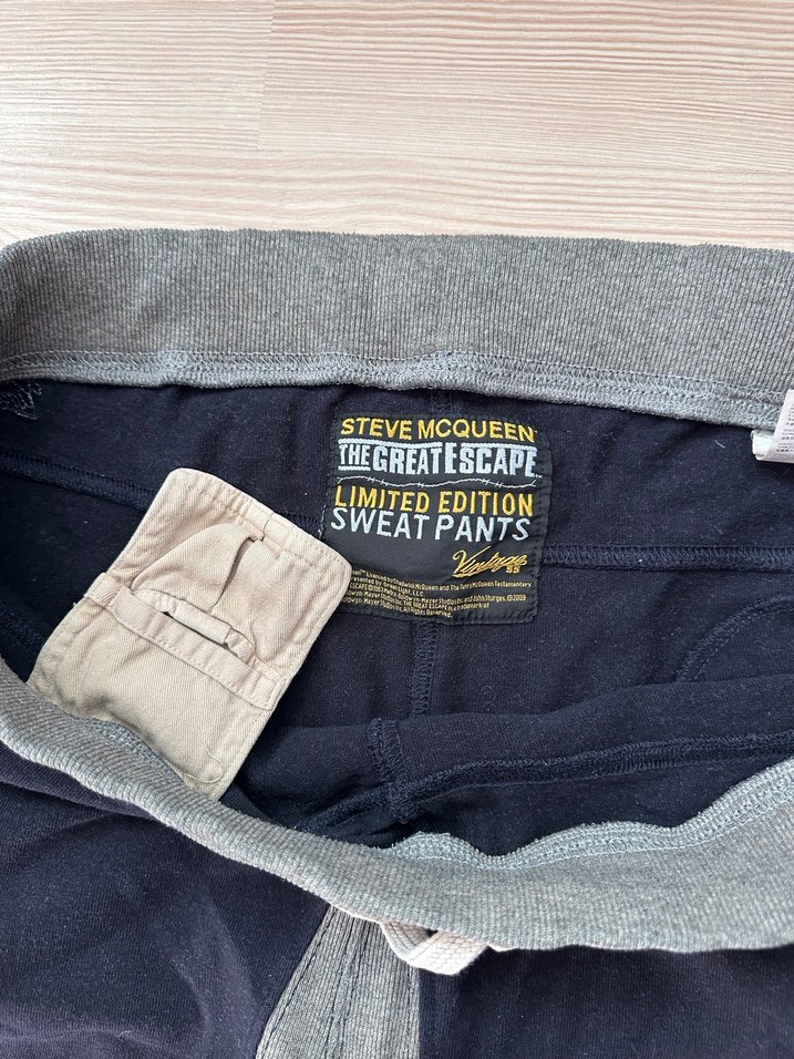 Gri Loose Fit Midi Erkek Eşofman Altı - Görsel 3