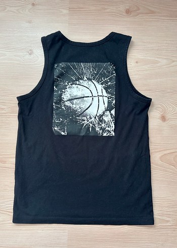 Erkek Siyah Nike Kolsuz Basket Antrenman Üstü - Görsel 4