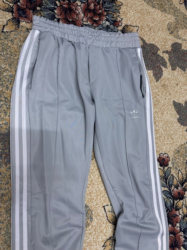 Unisex Gri Fermuarlı Spor Eşofman Altı - Görsel 3