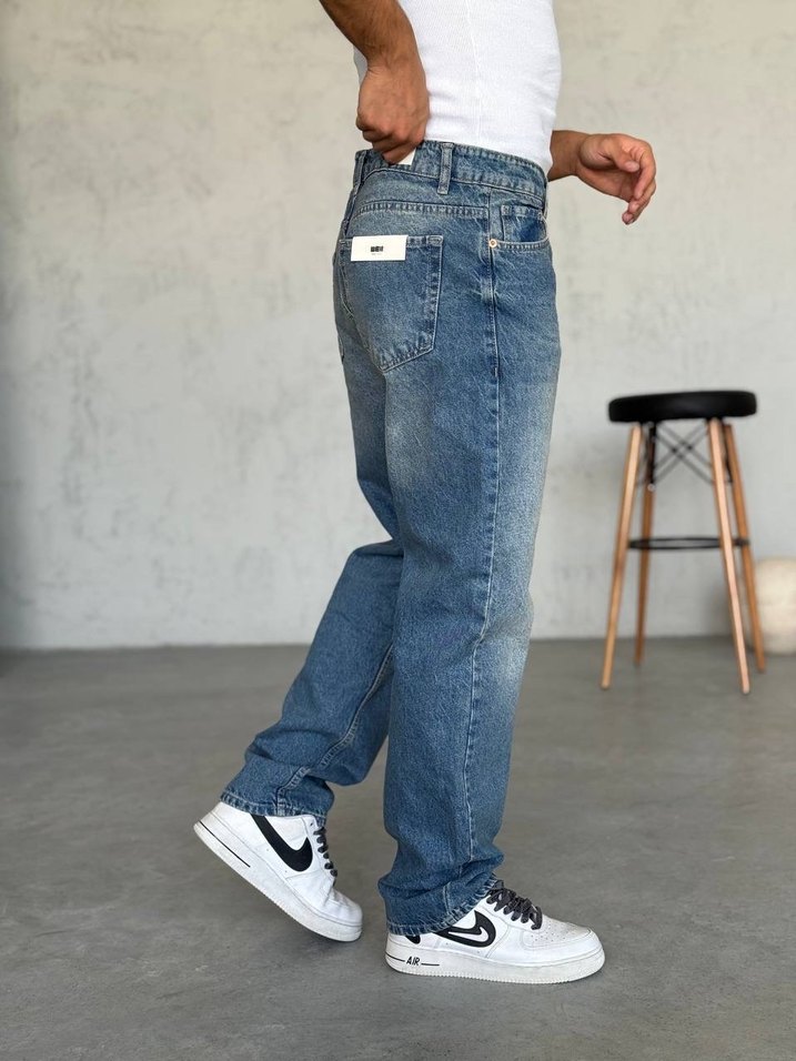 Baggy açık mavi pantolon - Görsel 2