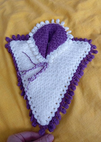 Mor Kenarlı Renkli Banyo Süngeri - Görsel 2