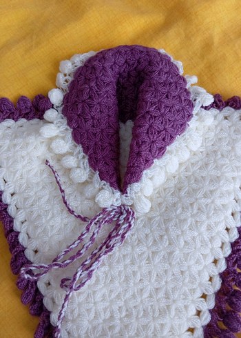 Mor Kenarlı Renkli Banyo Süngeri - Görsel 3