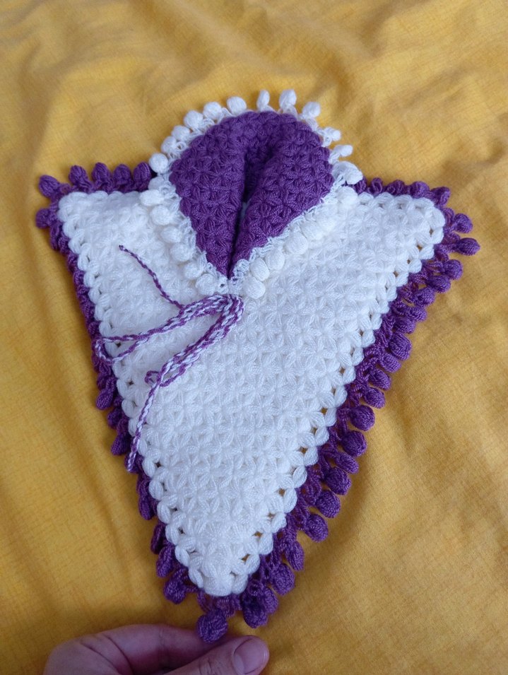 Mor Kenarlı Renkli Banyo Süngeri - Görsel 2