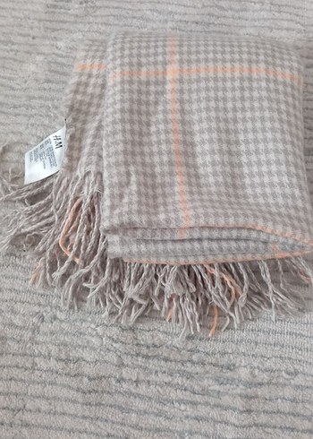 Bej Gri Keten Salaş Bohem Kadın omuz şalı - Görsel 3