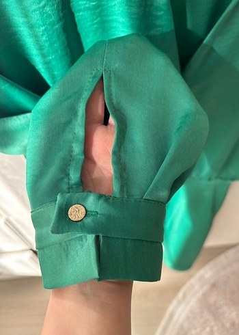 Parlak Yeşil Kadın Elbise - Görsel 2