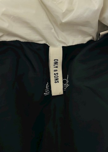 Only & Sons Gri erkek Kapitone Mont M beden - Görsel 6