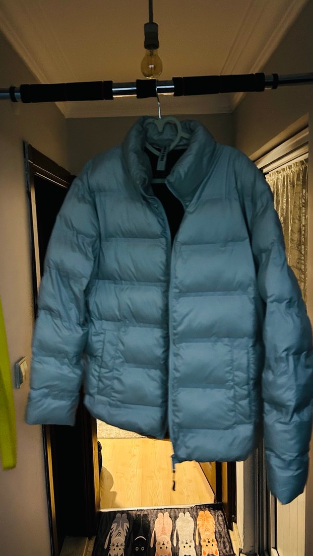 Only & Sons Gri erkek Kapitone Mont M beden - Görsel 2