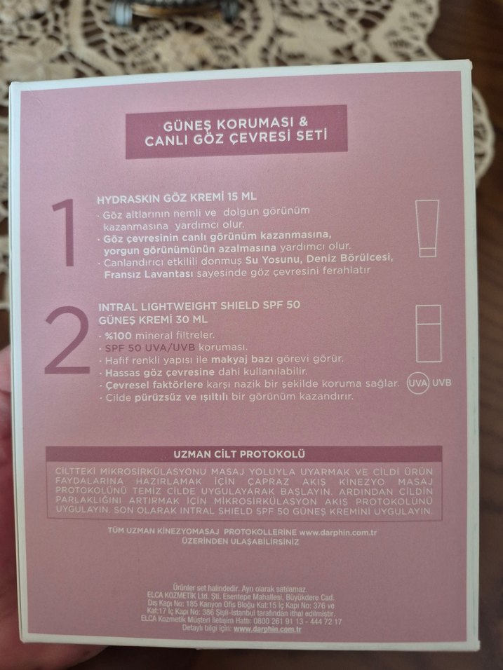 Darphin Güneş Koruma ve Canlı Göz Çevresi Seti SPF 50 - Görsel 3