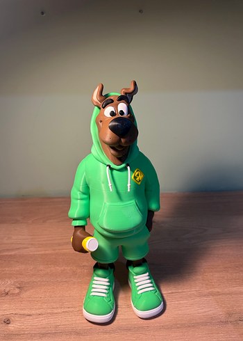 Yeşil Kapüşonlu Scooby-Doo Figürü 3D - Görsel 4