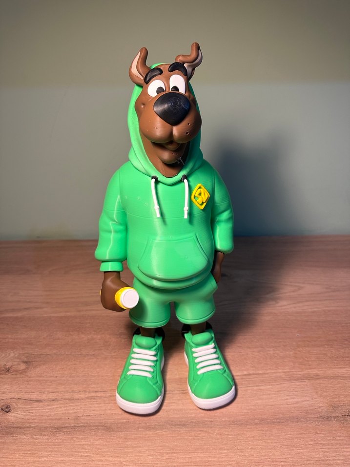 Yeşil Kapüşonlu Scooby-Doo Figürü 3D - Görsel 3