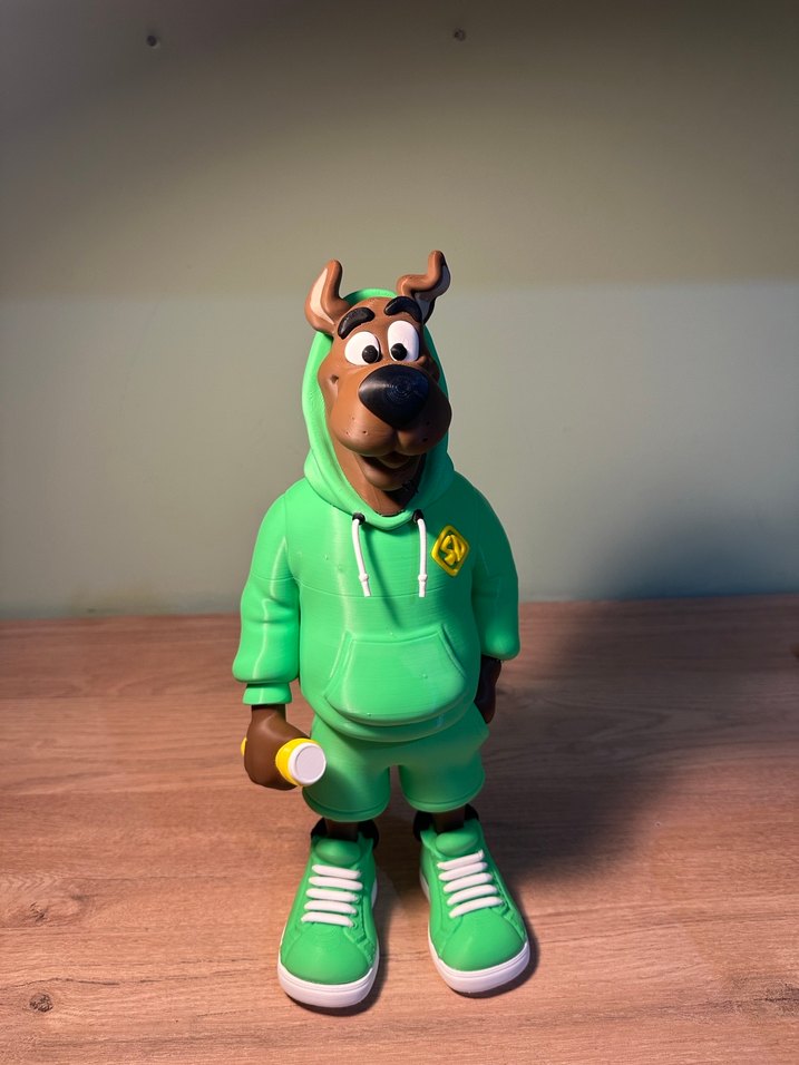 Yeşil Kapüşonlu Scooby-Doo Figürü 3D - Görsel 4