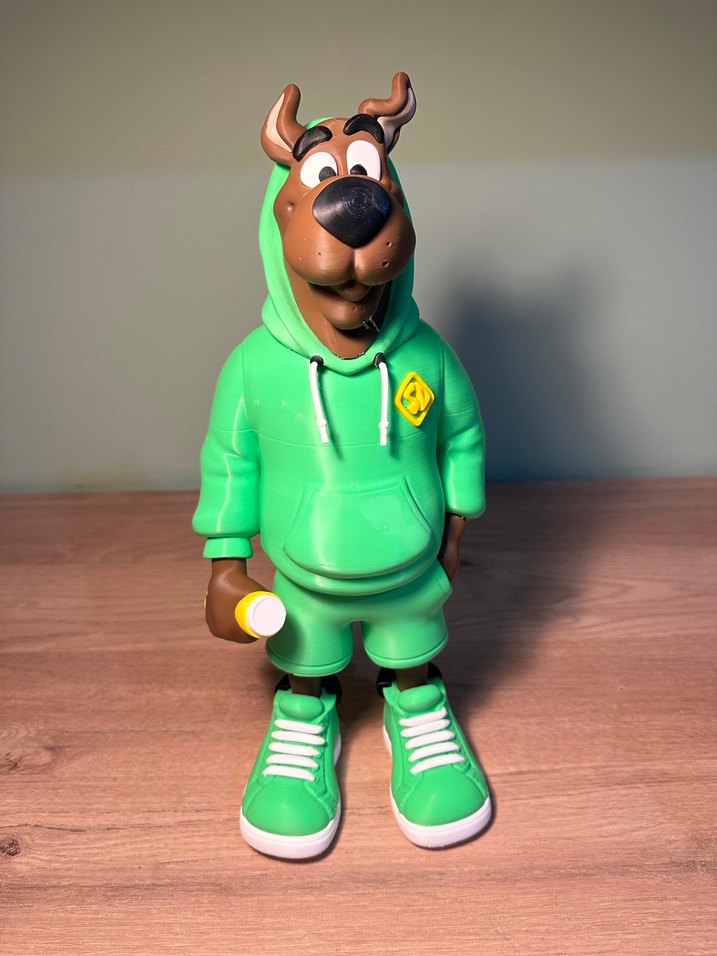Yeşil Kapüşonlu Scooby-Doo Figürü 3D - Görsel 2