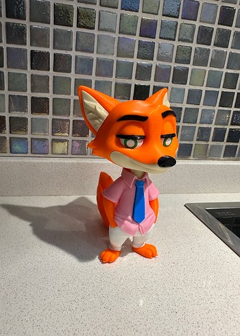 Renkli Turuncu Tilki Figürü 3D - Görsel 5